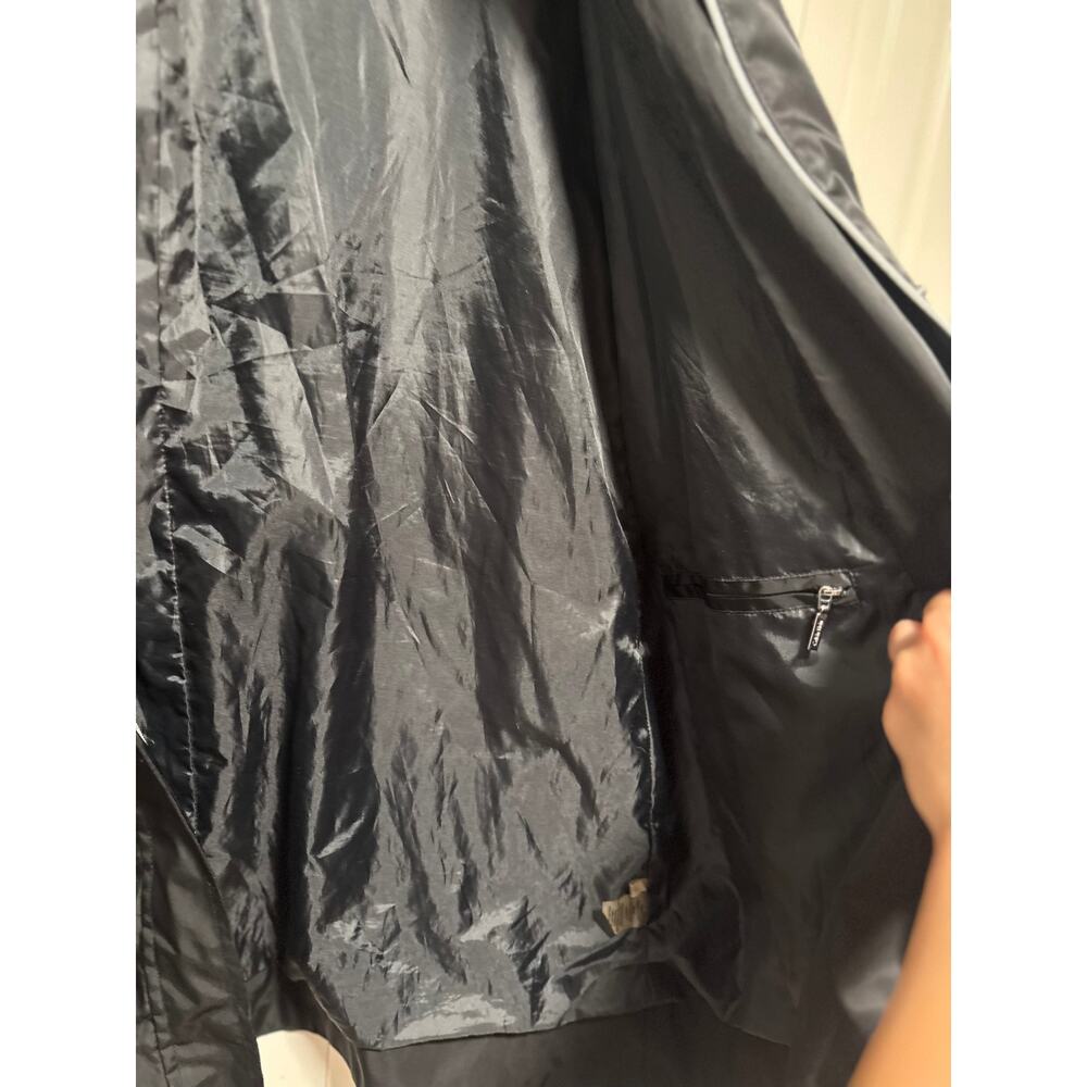 Calvin Klein Black Hooded Raincoat Size L - Picture 7 of 10